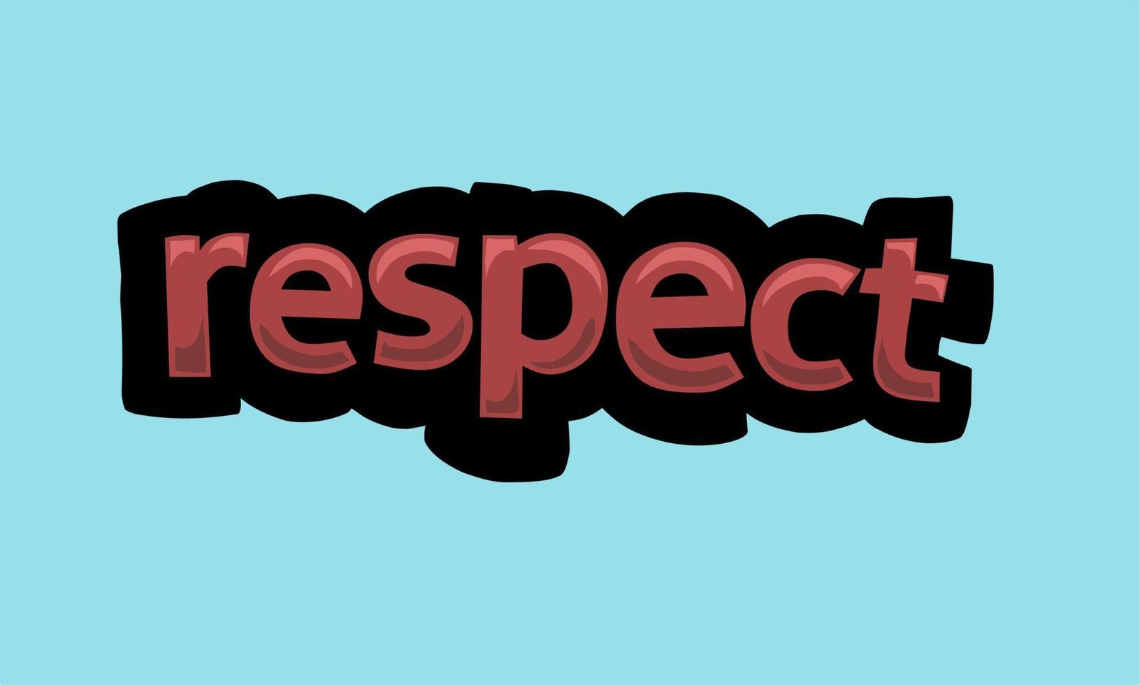 respecteer achtergrond schrijven vector design