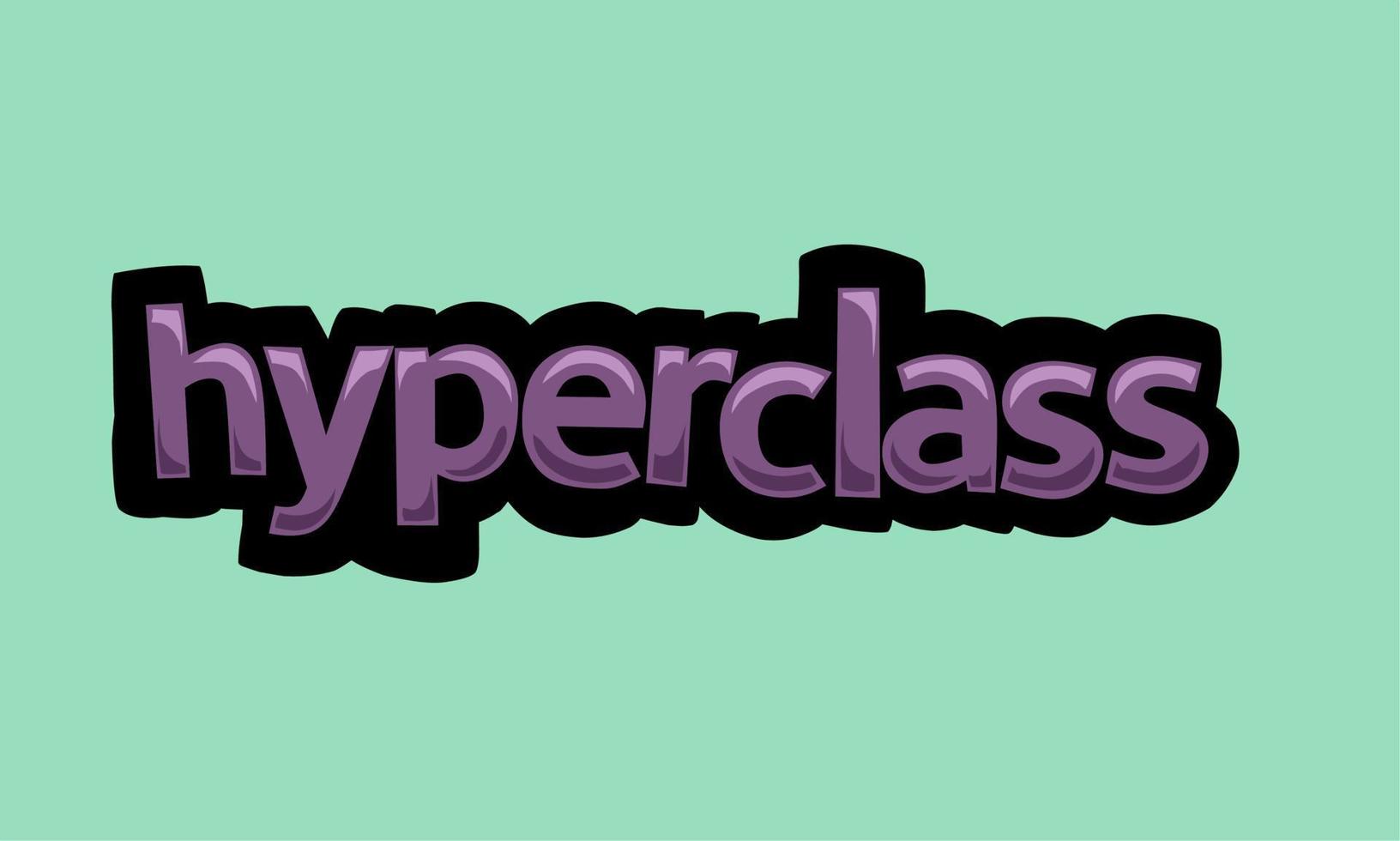 hyperklasse achtergrond schrijven vector ontwerp