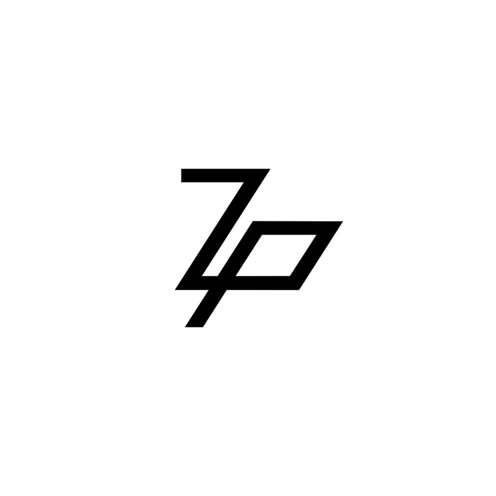 brief zp eerste logo sjabloon vector illustratie pictogram element pro vector