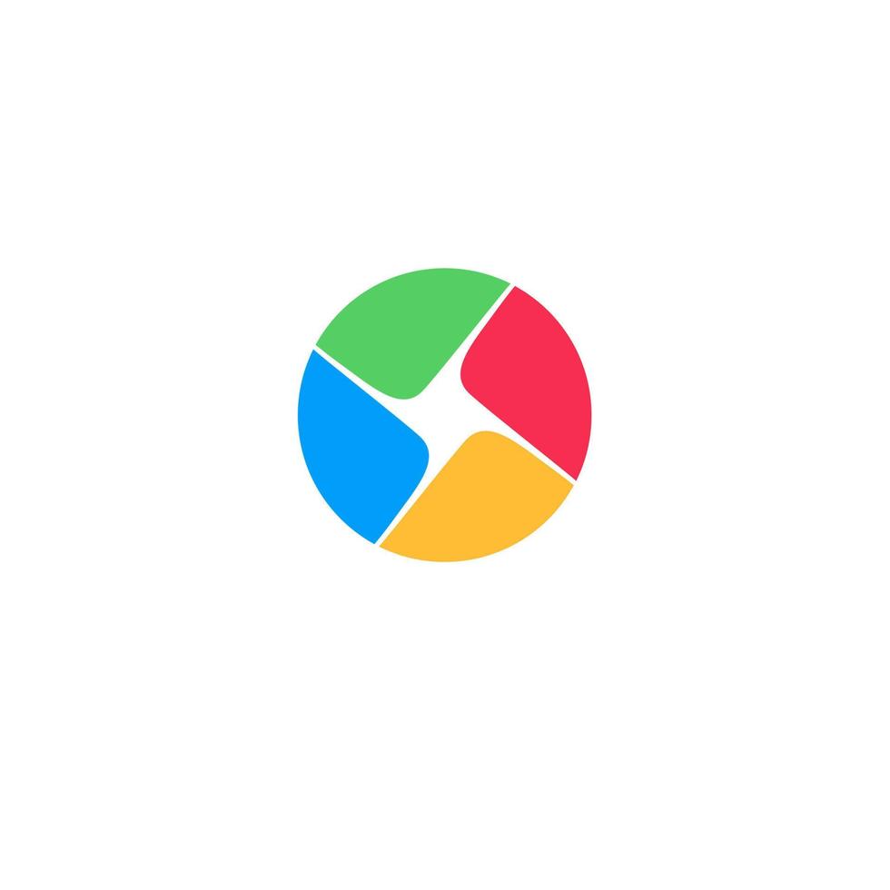 full colour abstract logo-ontwerp vector