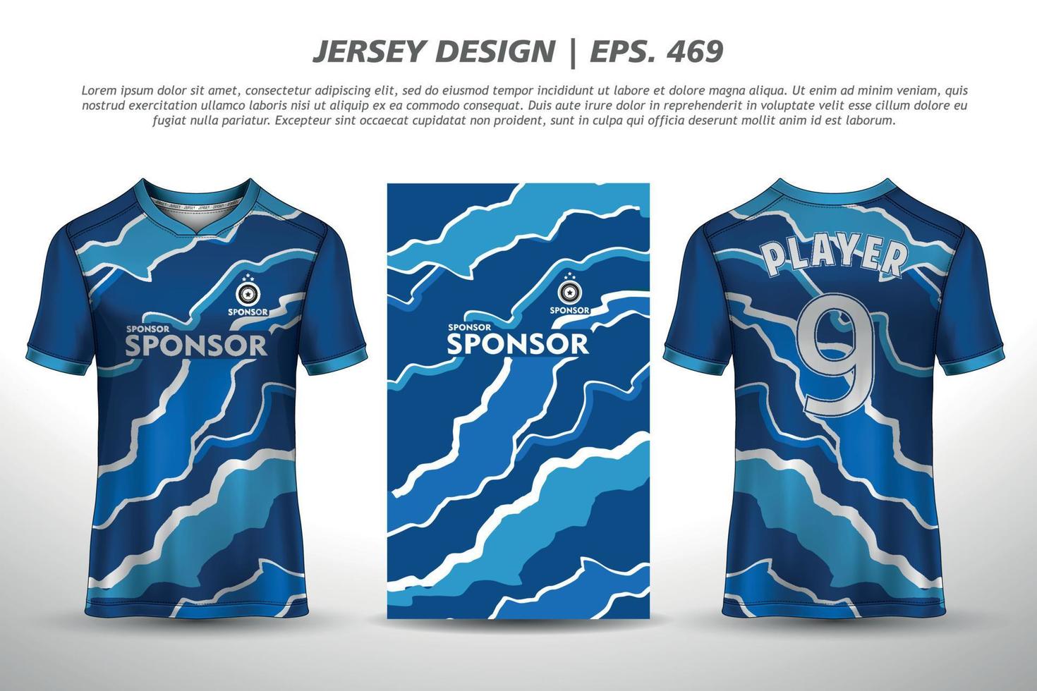 jersey ontwerp sublimatie t-shirt premium geometrisch patroon ongelooflijke vector collectie voor voetbal voetbal racen fietsen gaming motorcross sport