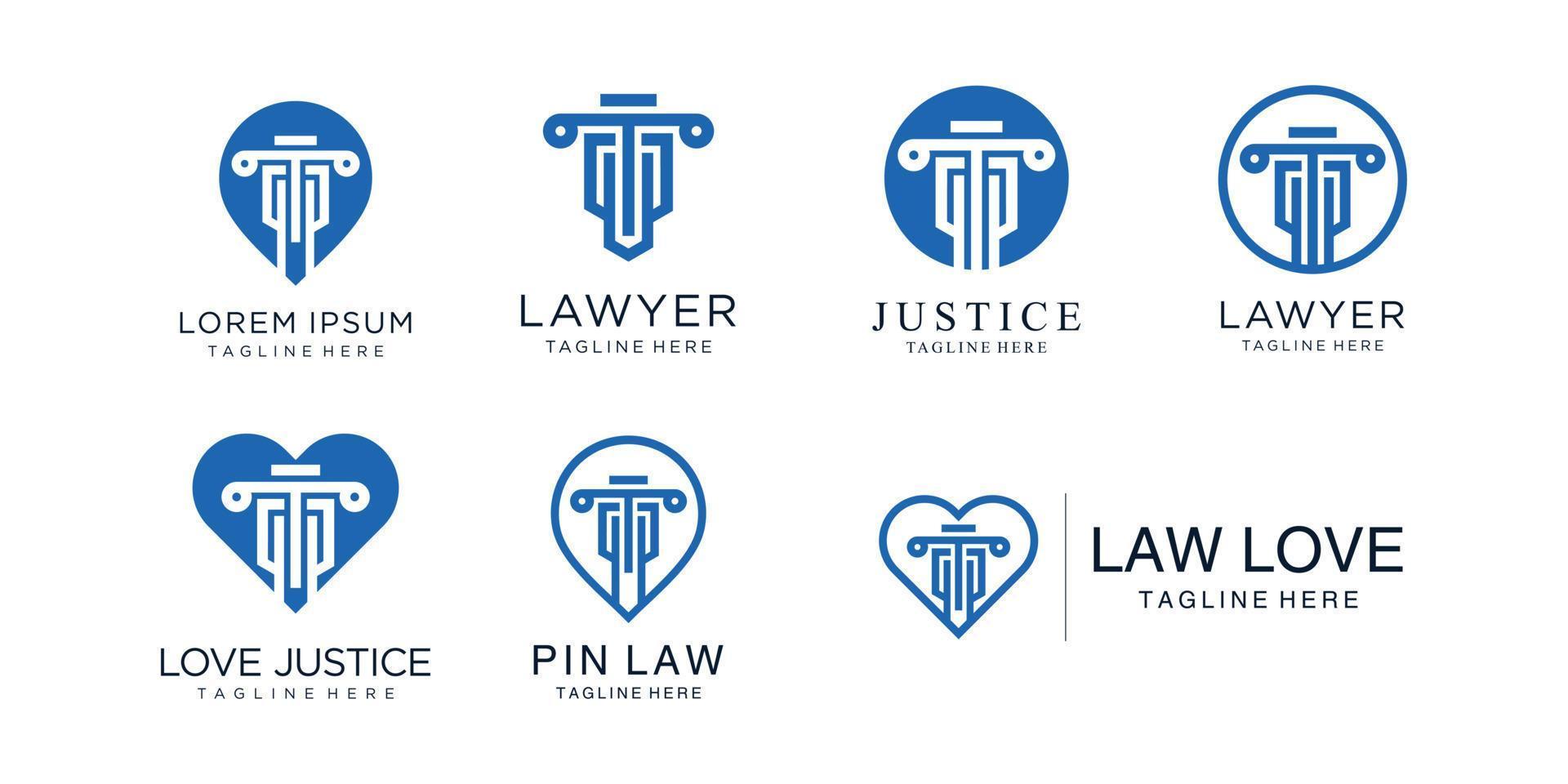 set van wet logo bundel concept vector