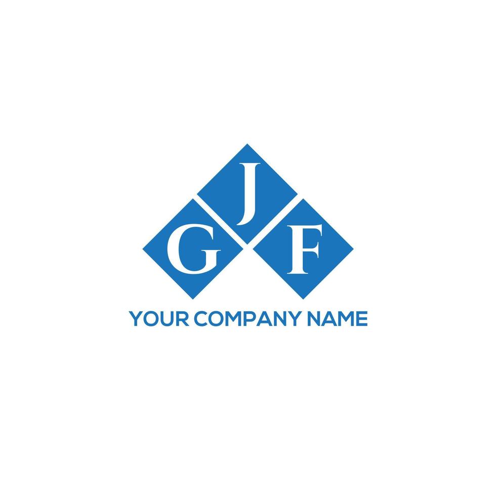 gjf brief logo ontwerp op witte achtergrond. gjf creatieve initialen brief logo concept. gjf brief ontwerp. vector