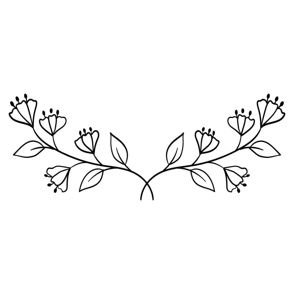 botanisch ornament van bladeren, bloemen, patronen voor decoratie vector