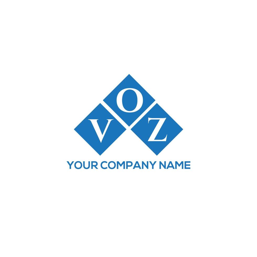 voz brief logo ontwerp op witte achtergrond. voz creatieve initialen brief logo concept. voz brief ontwerp. vector