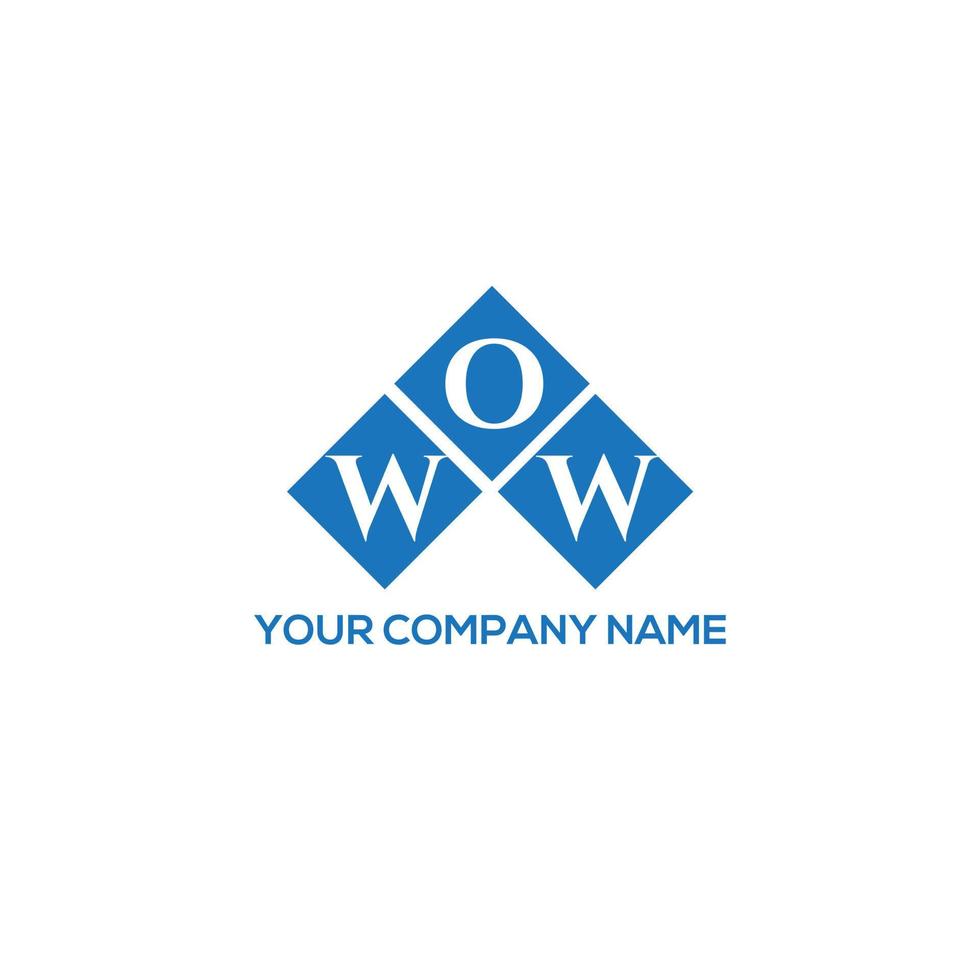 wow brief logo ontwerp op witte achtergrond. wow creatieve initialen brief logo concept. wow brief ontwerp. vector