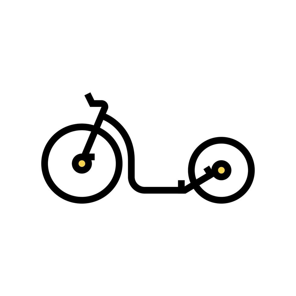 proef fiets kleur pictogram vectorillustratie vector