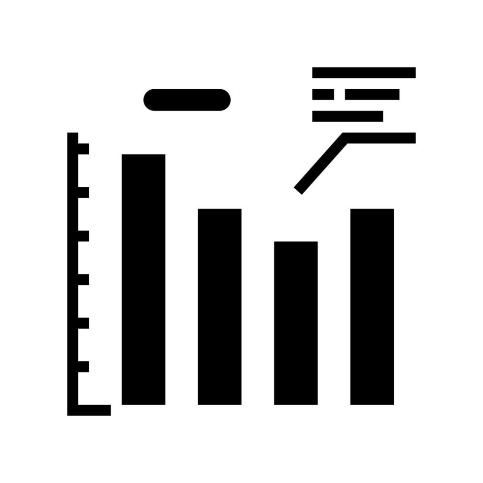 infographic analyse glyph pictogram vector illustratie teken