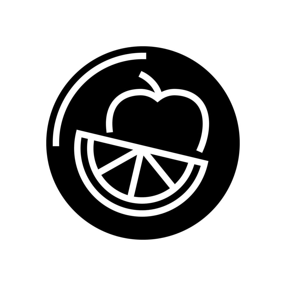 fruit warenhuis glyph pictogram vectorillustratie vector