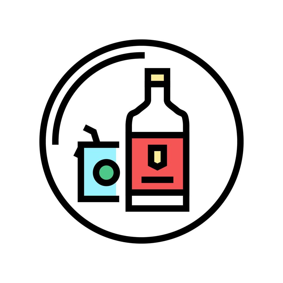 dranken warenhuis kleur pictogram vectorillustratie vector