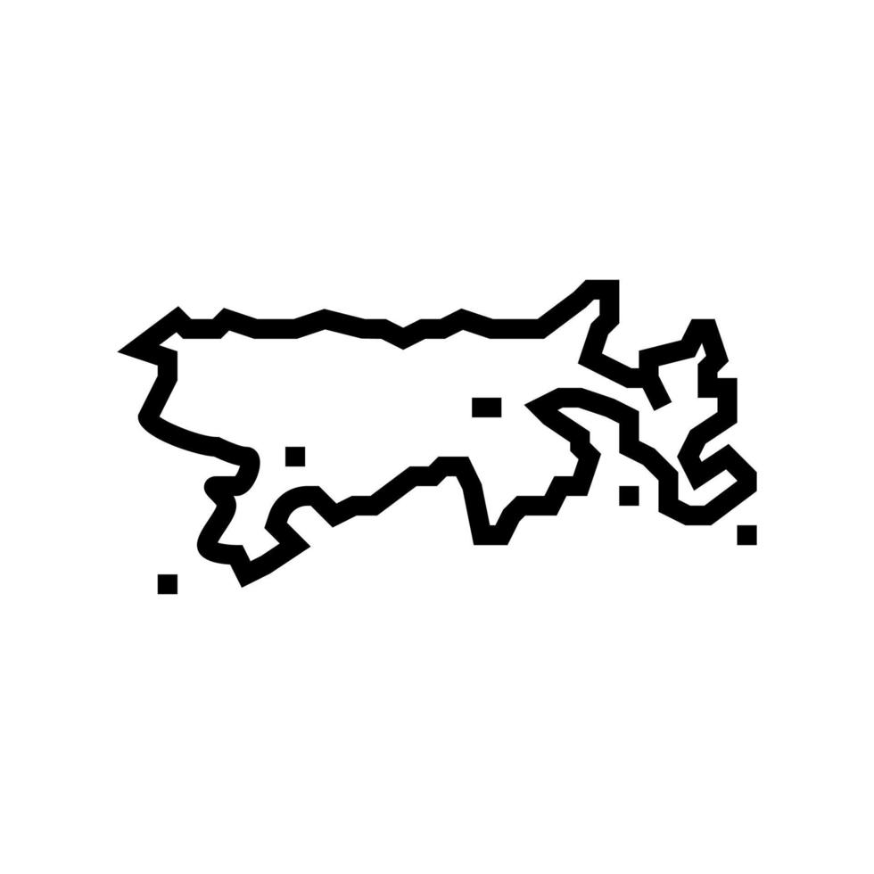 Titicacameer lijn pictogram vectorillustratie vector