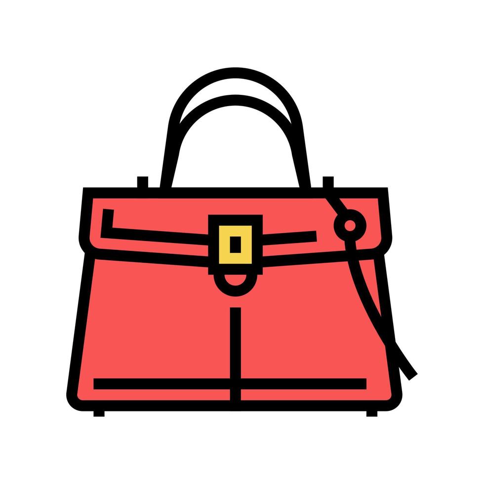 mode tas kleur pictogram vectorillustratie vector