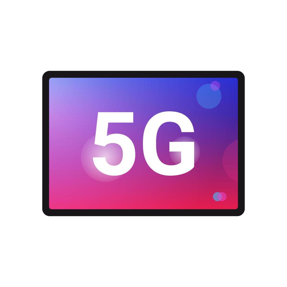 5g internet verbinding snelheid futuristische concept en online draadloze systeem verbindingstechnologie platte vectorillustratie. vector