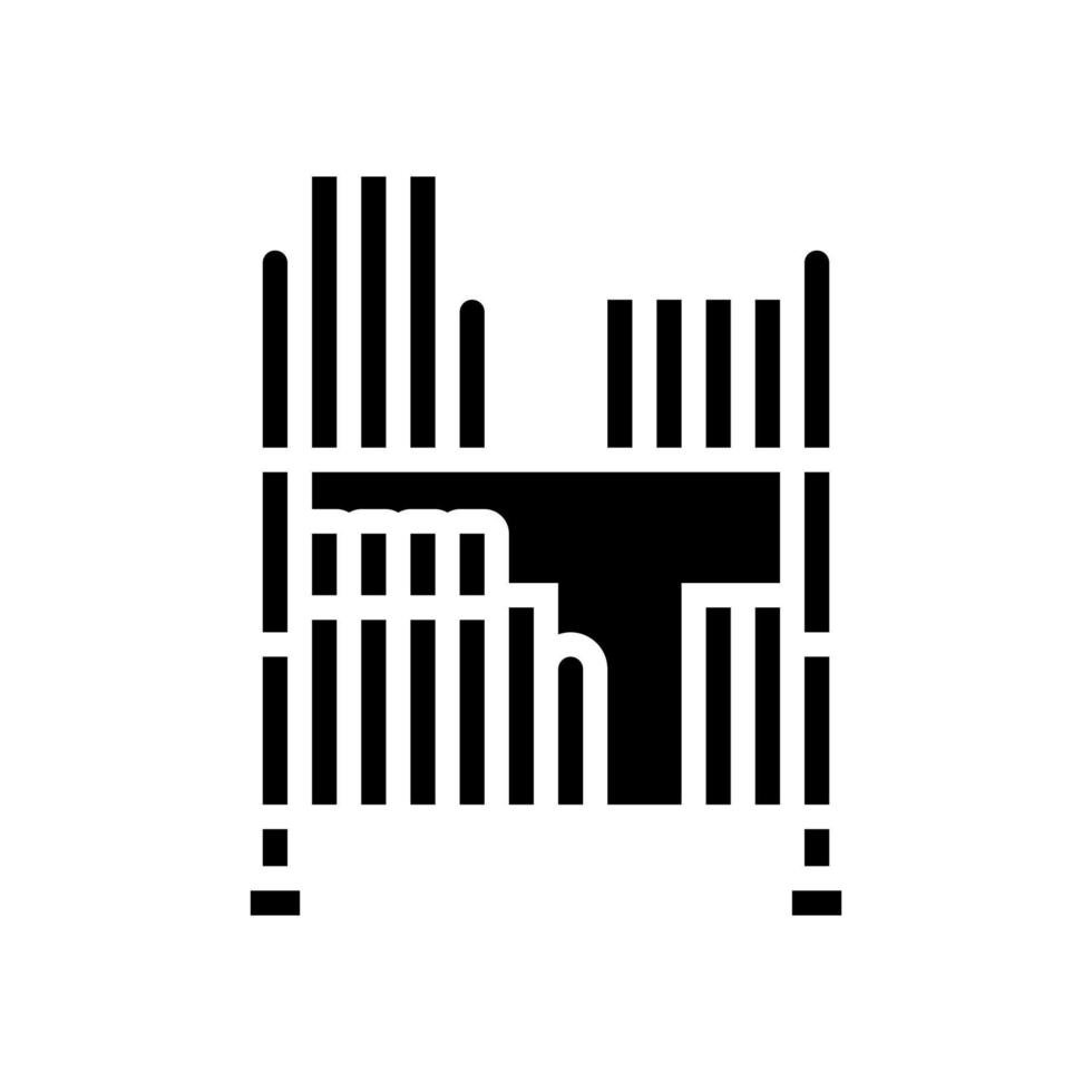 video game houder glyph pictogram vectorillustratie vector