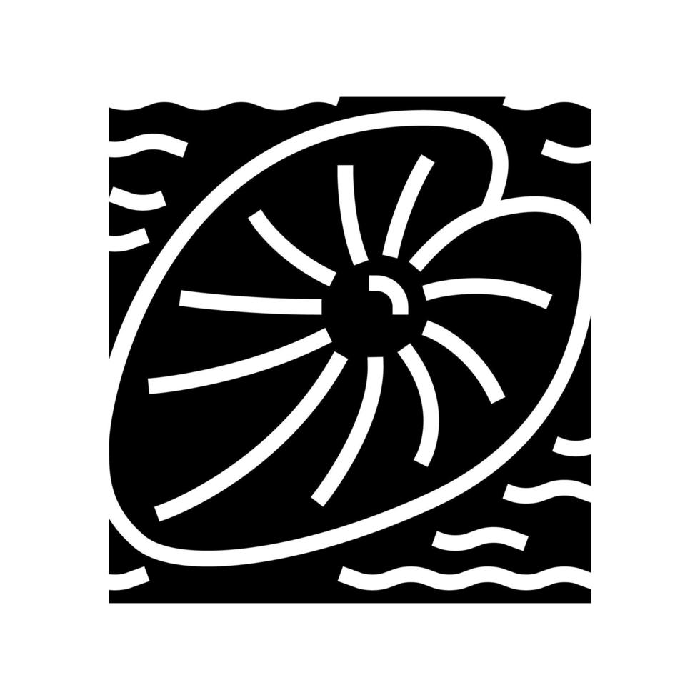 water blad glyph pictogram vectorillustratie vector