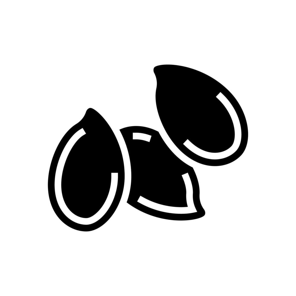 lijnzaad glyph pictogram vectorillustratie vector