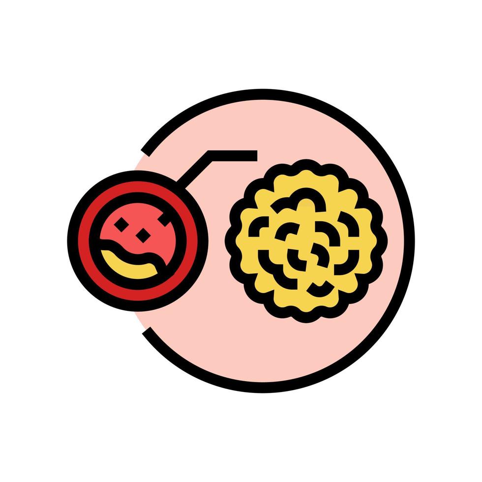 cholesterol in bloedkleur pictogram vectorillustratie vector