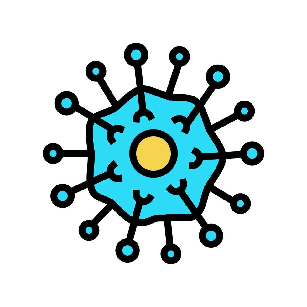 virus ziekte kleur pictogram vectorillustratie vector