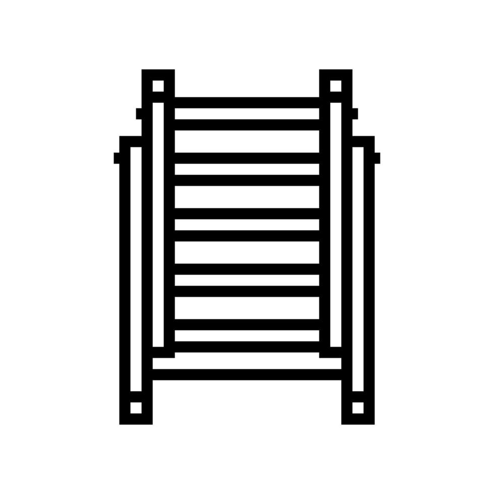 ladder apparatuur lijn pictogram vectorillustratie vector
