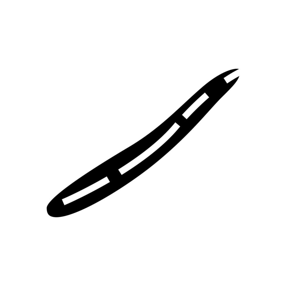 Engelse komkommer glyph pictogram vectorillustratie vector