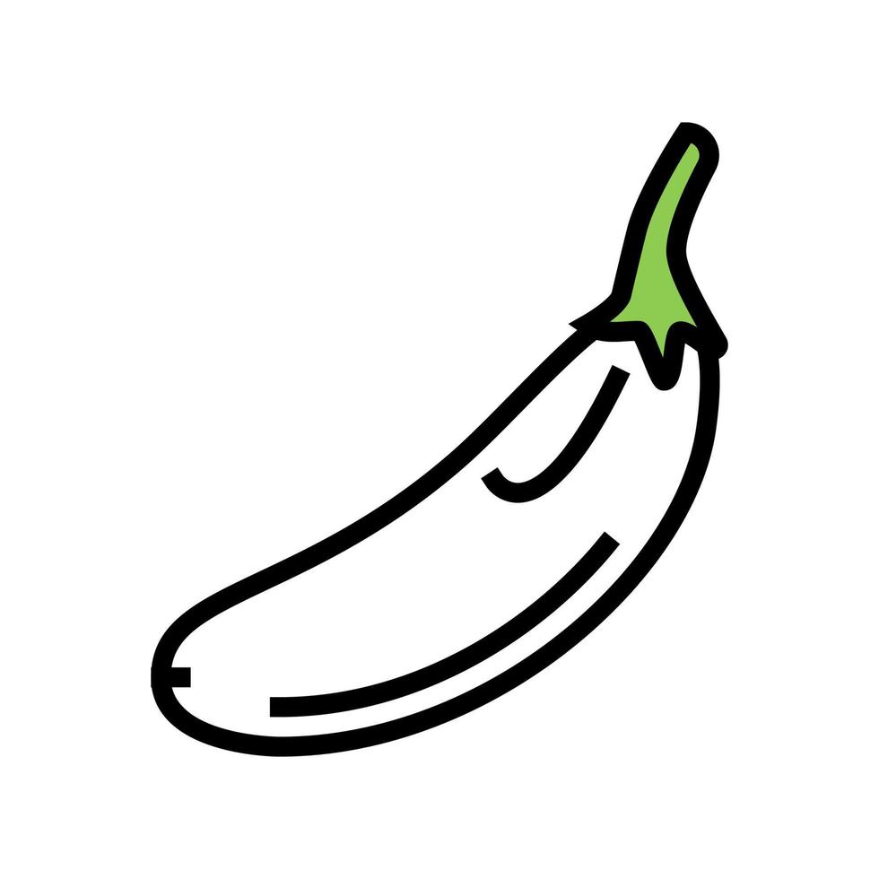 aubergine witte kleur pictogram vectorillustratie vector