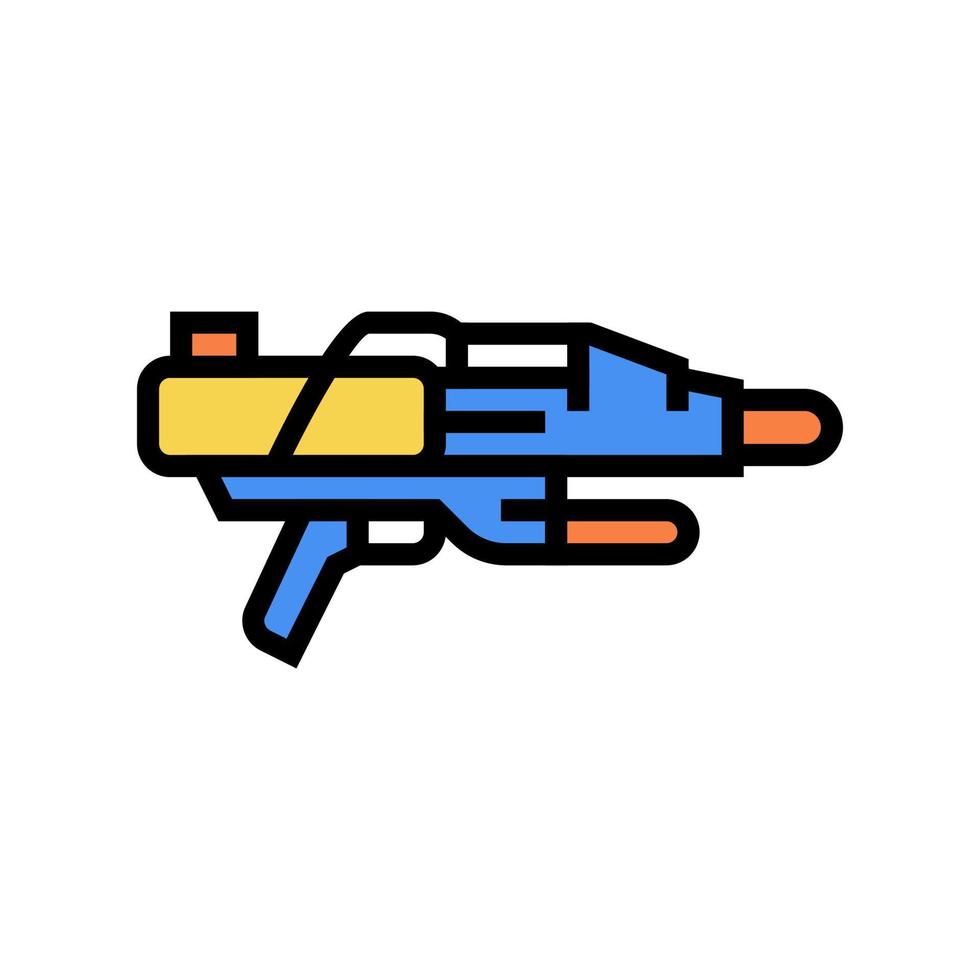 waterpistool kleur pictogram vectorillustratie vector