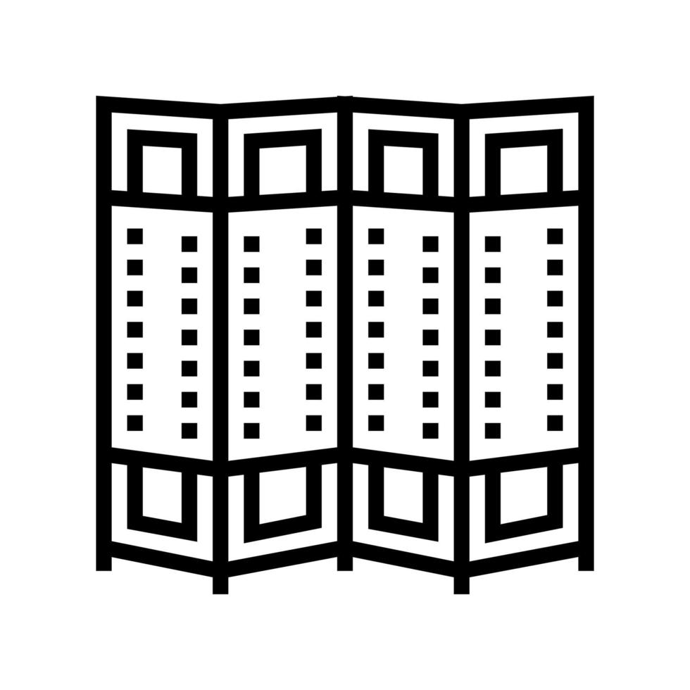 room divider lijn pictogram vectorillustratie vector