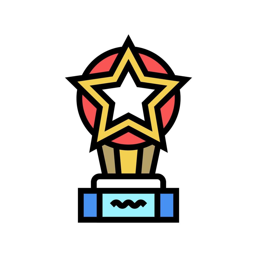 ster award kleur pictogram vectorillustratie vector