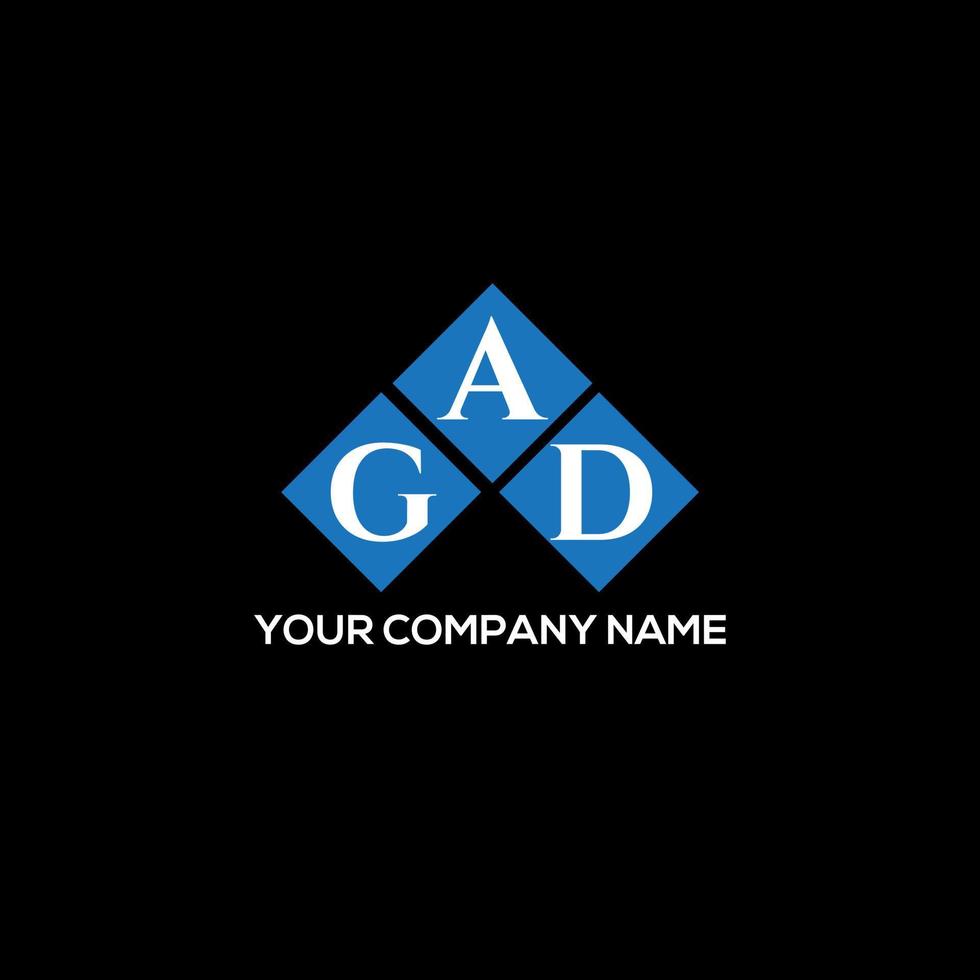 gad brief design.gad brief logo ontwerp op zwarte achtergrond. gad creatieve initialen brief logo concept. gad brief design.gad brief logo ontwerp op zwarte achtergrond. g vector