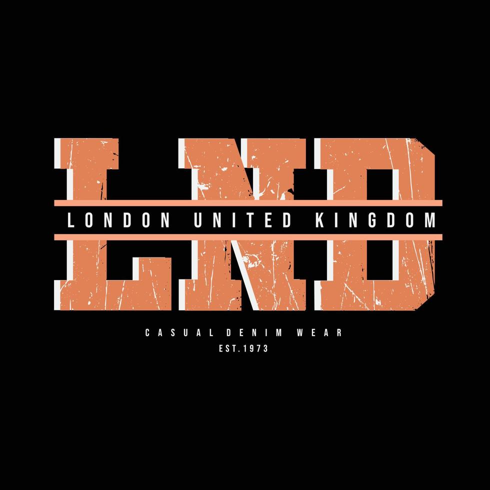 Londen illustratie typografie vector t-shirt design