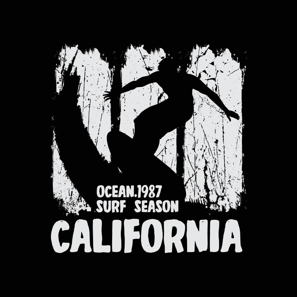 Californië illustratie typografie. perfect voor het ontwerpen van een t-shirt vector