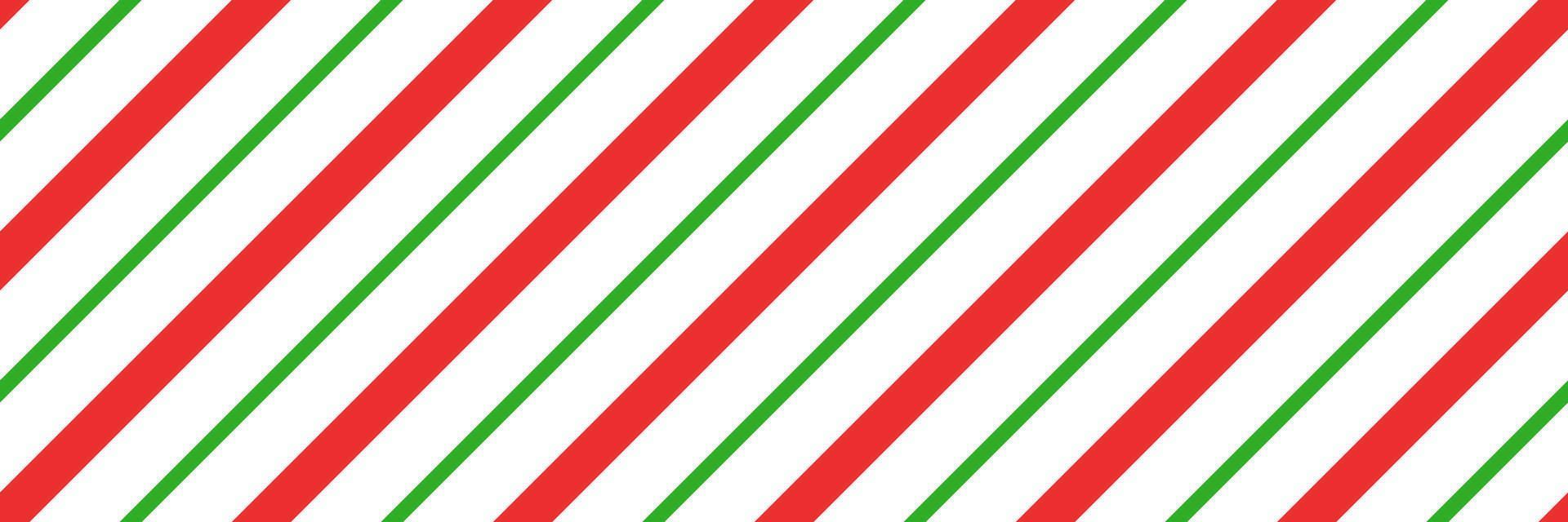 kerst candy cane gestreepte naadloze patroon. kerst candycane achtergrond met rode en groene strepen. pepermunt karamel diagonale print. xmas traditionele inwikkeling textuur. vector illustratie