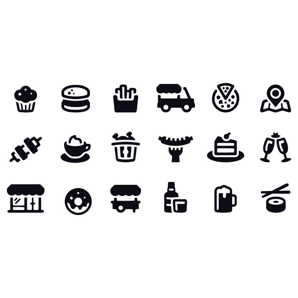 restaurant iconen vector ontwerp