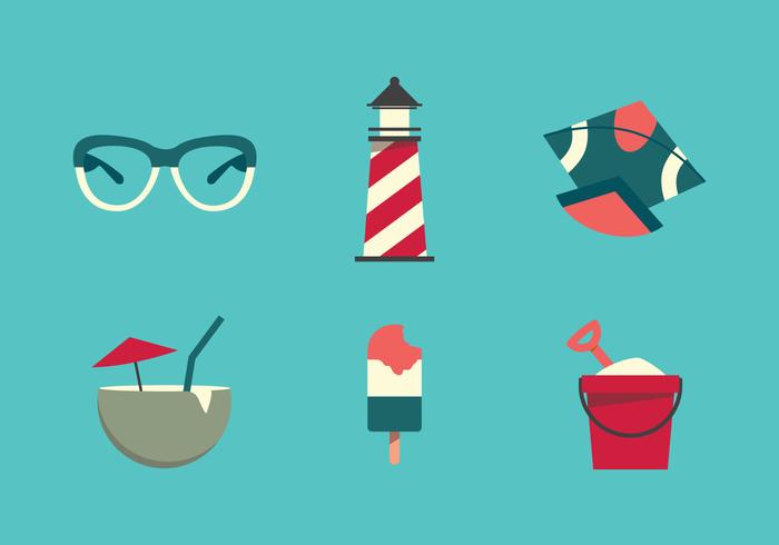 Vector illustratie van het strand illustratie