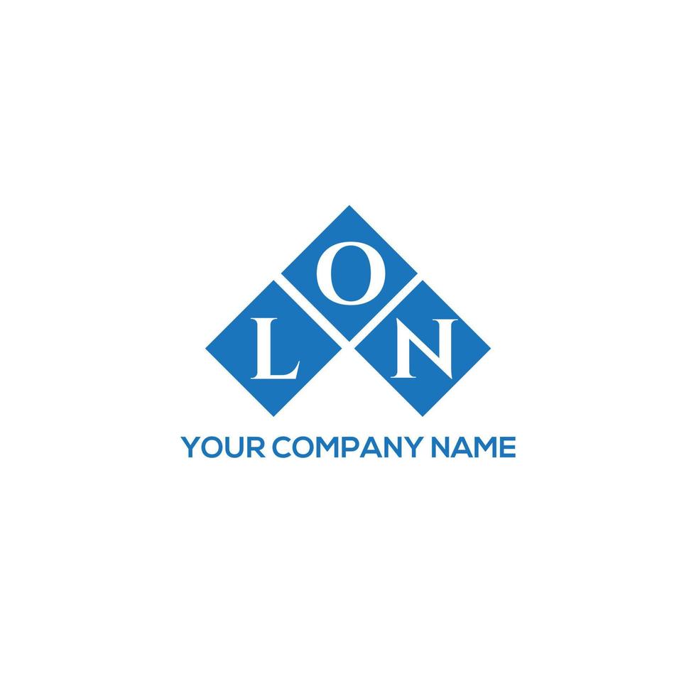 lon brief logo ontwerp op witte achtergrond. lon creatieve initialen brief logo concept. lon brief ontwerp. vector