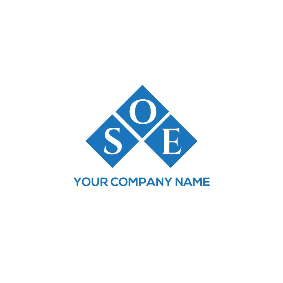 soe brief logo ontwerp op witte achtergrond. soe creatieve initialen brief logo concept. soe brief ontwerp. vector