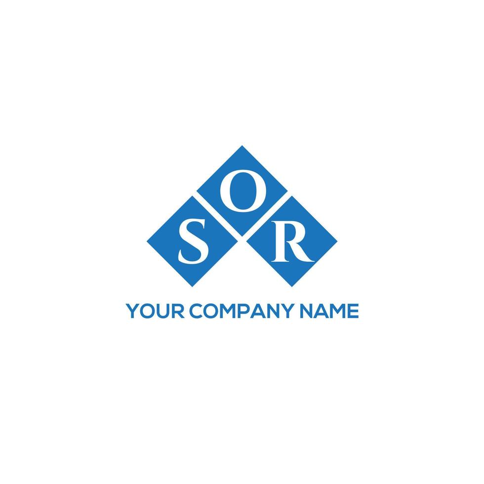 sor creatieve initialen brief logo concept. sor brief design.sor brief logo ontwerp op witte achtergrond. sor creatieve initialen brief logo concept. of briefontwerp. vector