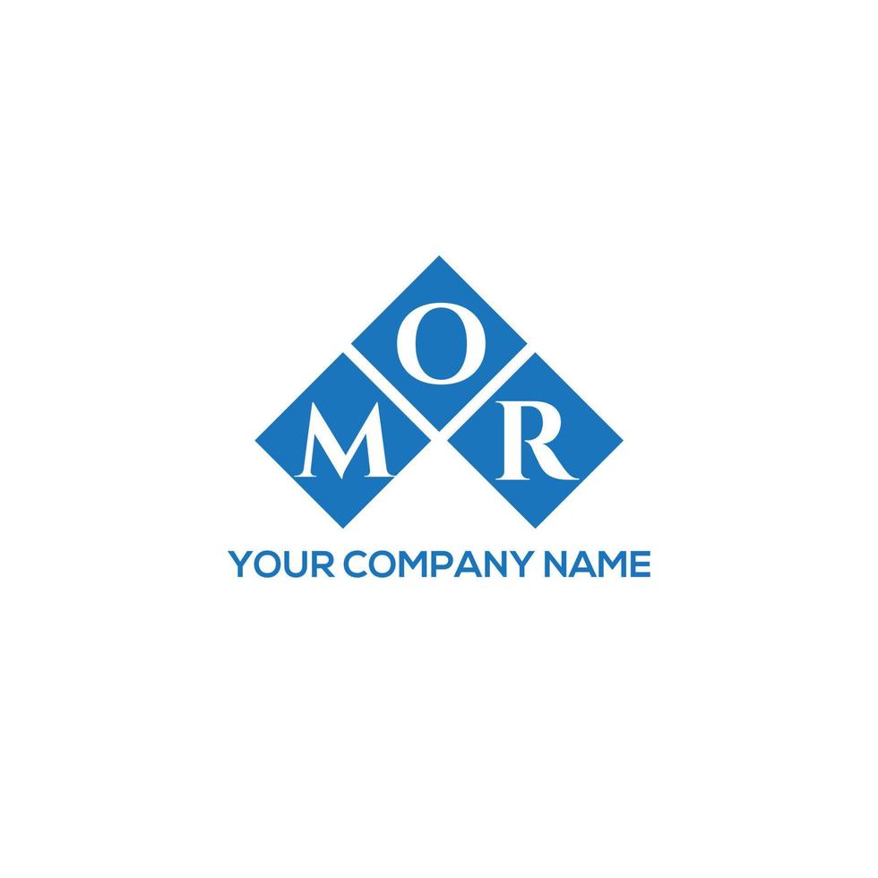 mor brief logo ontwerp op witte achtergrond. mor creatieve initialen brief logo concept. mor brief ontwerp. vector