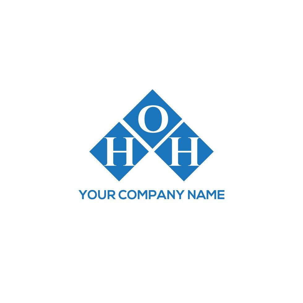 ho brief logo ontwerp op witte achtergrond. hoh creatieve initialen brief logo concept. hoh brief ontwerp. vector