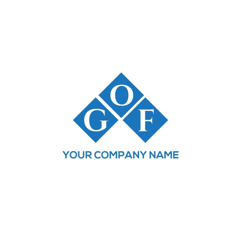 gf brief logo ontwerp op witte achtergrond. gof creatieve initialen brief logo concept. gof brief ontwerp. vector