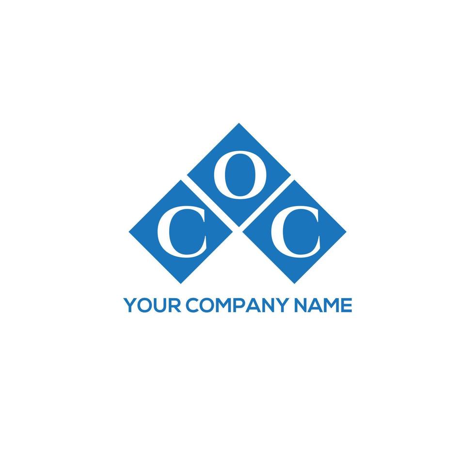 coc brief logo ontwerp op witte achtergrond. coc creatieve initialen brief logo concept. coc brief ontwerp. vector