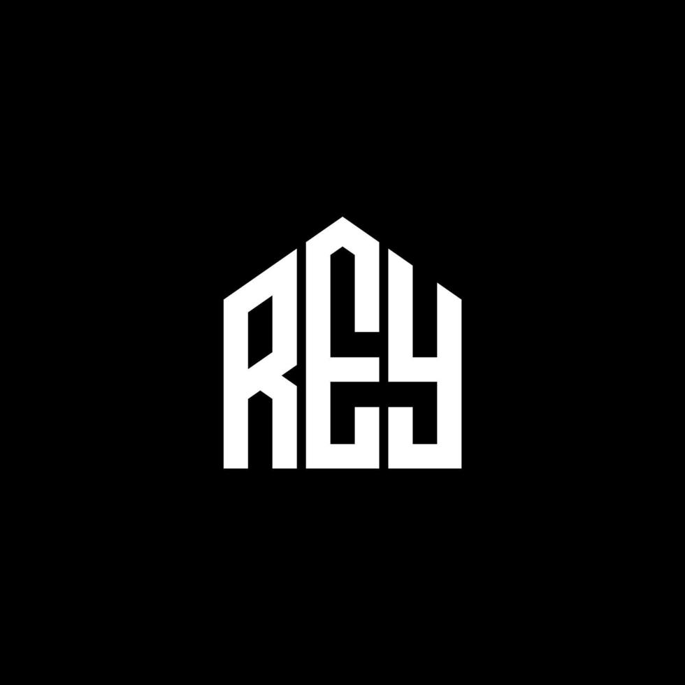 rey brief logo ontwerp op zwarte achtergrond. rey creatieve initialen brief logo concept. rey brief ontwerp. vector