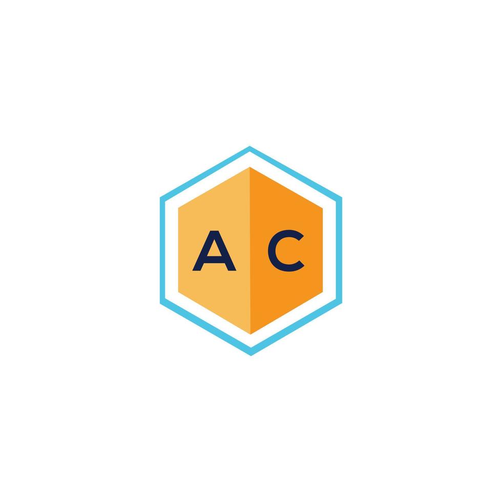 ac brief logo ontwerp op witte achtergrond. ac creatieve initialen brief logo concept. ac brief ontwerp. vector