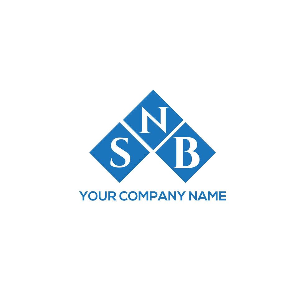 snb brief logo ontwerp op witte achtergrond. snb creatieve initialen brief logo concept. snb brief ontwerp. vector