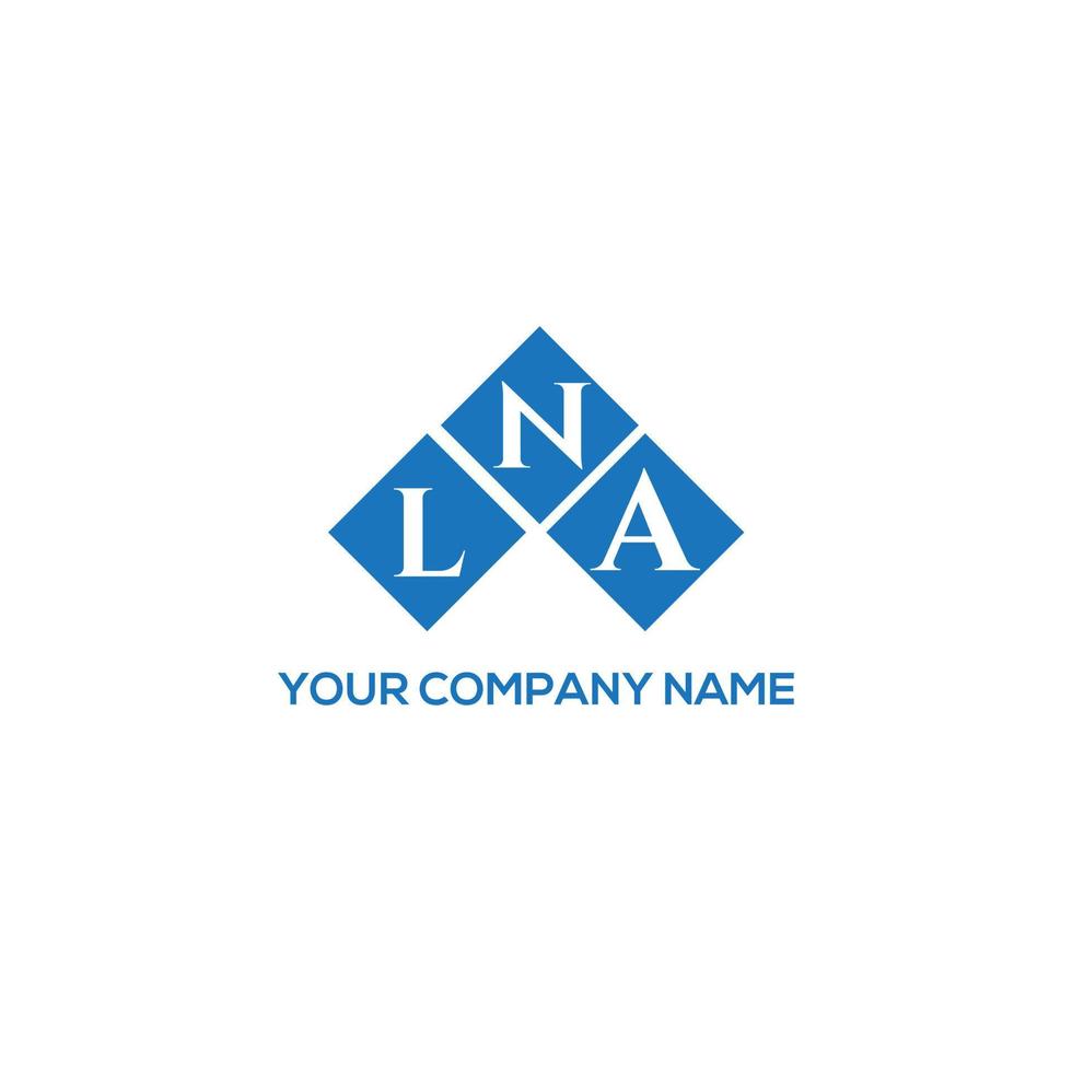 LNA brief logo ontwerp op witte achtergrond. lna creatieve initialen brief logo concept. lna brief ontwerp. vector