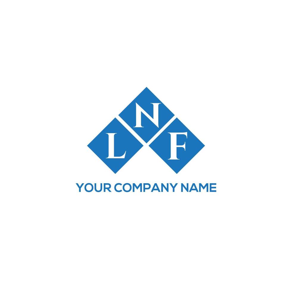 LNF brief logo ontwerp op witte achtergrond. lnf creatieve initialen brief logo concept. lnf brief ontwerp. vector