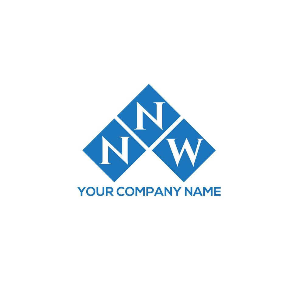 NW brief logo ontwerp op witte achtergrond. nnw creatieve initialen brief logo concept. nnw brief ontwerp. vector