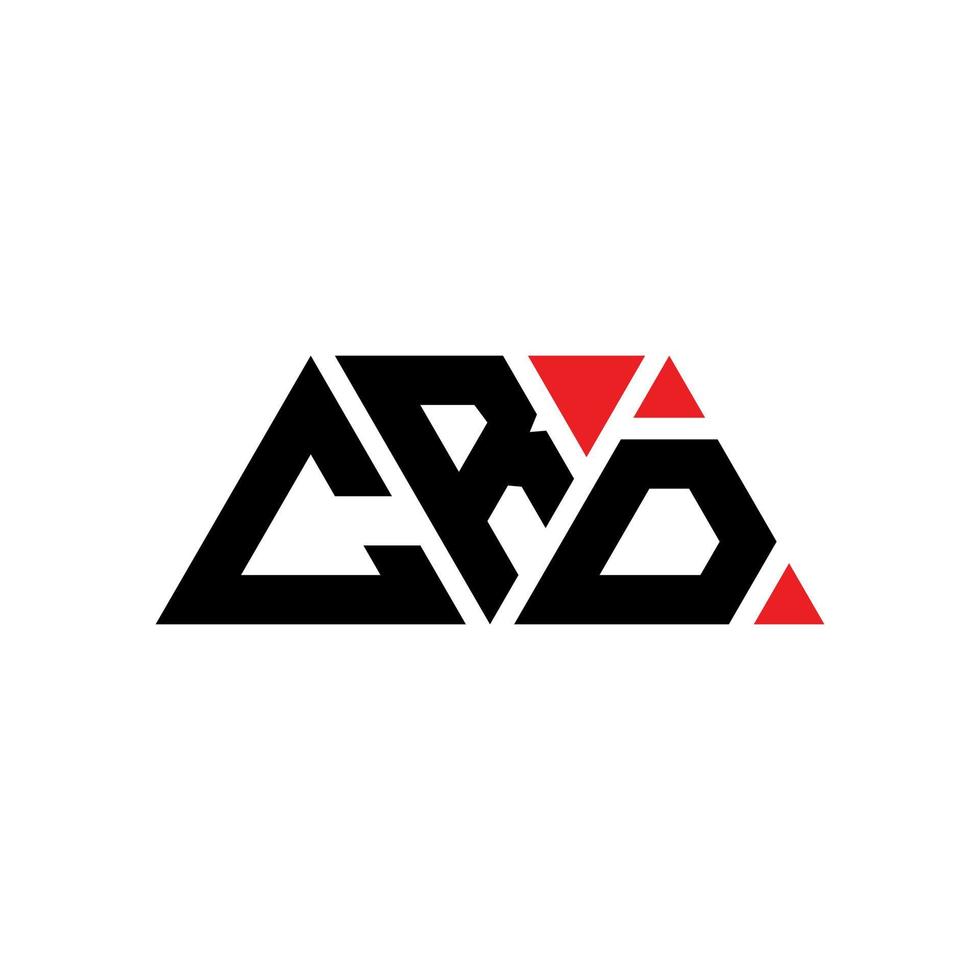 crd driehoek brief logo ontwerp met driehoekige vorm. CRD driehoek logo ontwerp monogram. CRD driehoek vector logo sjabloon met rode kleur. crd driehoekig logo eenvoudig, elegant en luxueus logo. crd