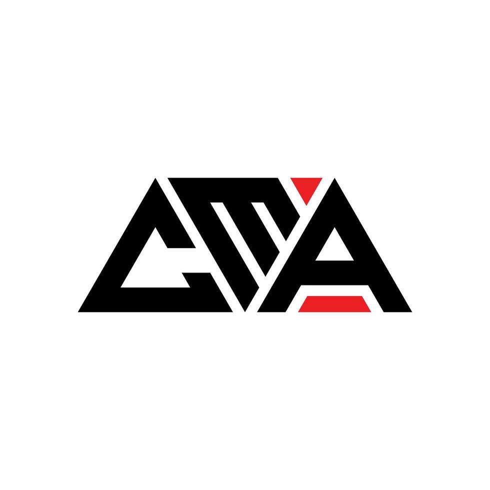cma driehoek letter logo ontwerp met driehoekige vorm. cma driehoek logo ontwerp monogram. cma driehoek vector logo sjabloon met rode kleur. cma driehoekig logo eenvoudig, elegant en luxueus logo. cma