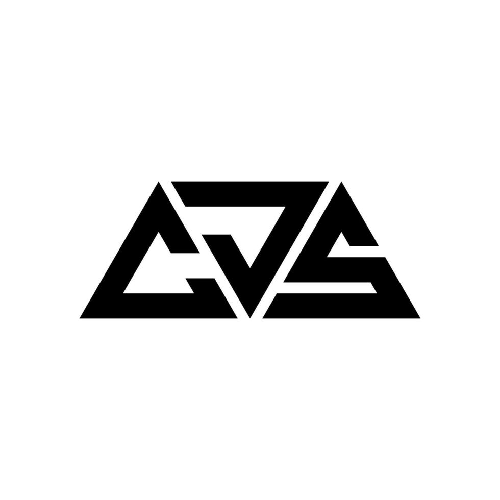 cjs driehoek brief logo ontwerp met driehoekige vorm. cjs driehoek logo ontwerp monogram. cjs driehoek vector logo sjabloon met rode kleur. cjs driehoekig logo eenvoudig, elegant en luxueus logo. cjs